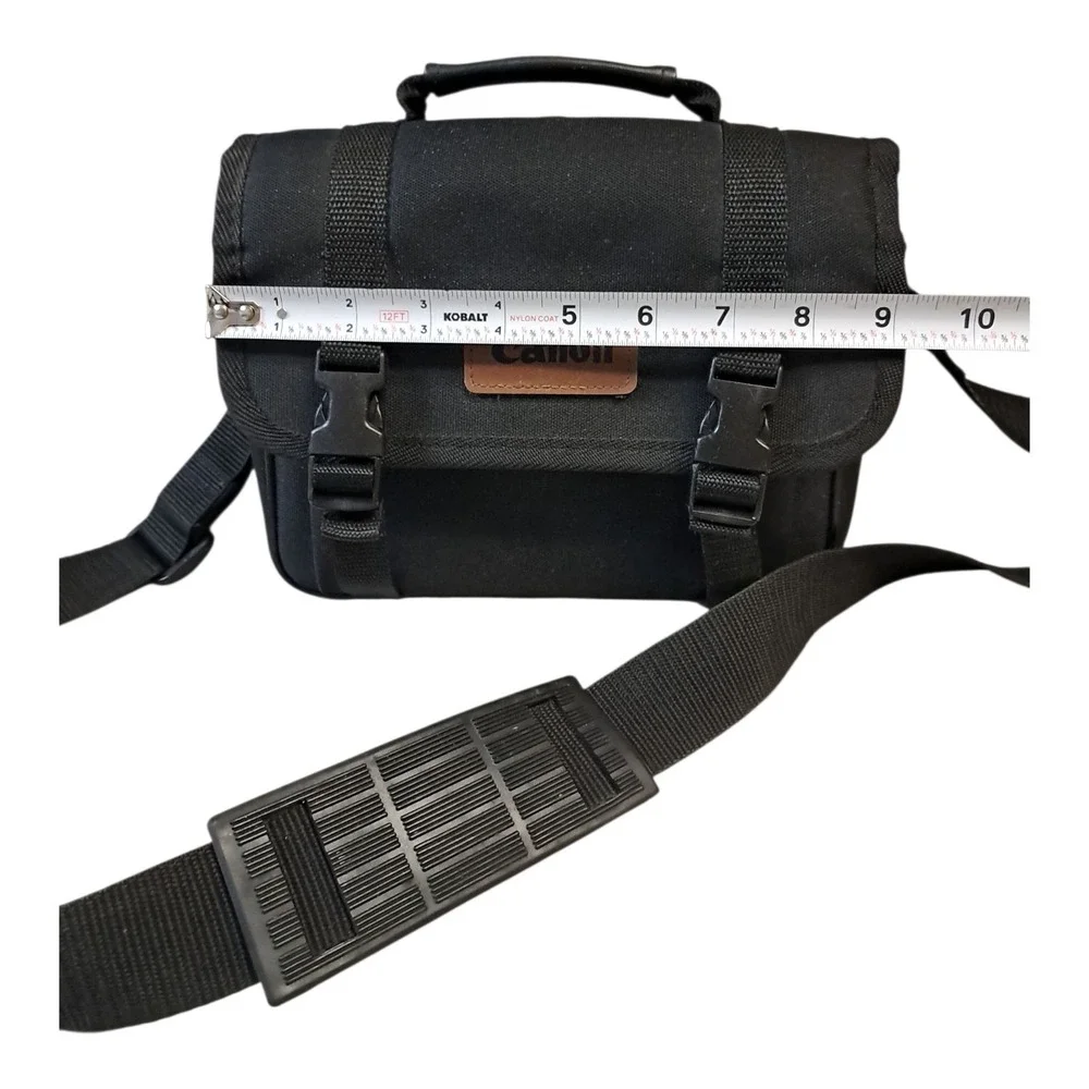 Canon Camera Travel Shoulder Bag W shoulder Strap Several Pockets 9x7x6 NICE!